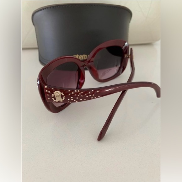💥Roberto Cavalli Red Swarovski Crystal Embellished Altair Sunglasses💥 NIB - Picture 4 of 14
